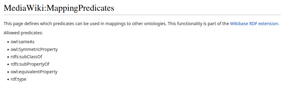 Configuration page